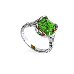 Sterling Silver Peridot Ring