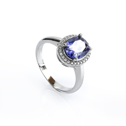 925 Sterling Silver Tanzanite Ring