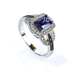 925 Sterling Silver Tanzanite Ring