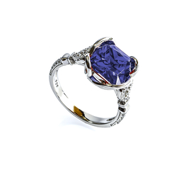 Sterling Silver Tanzanite Ring