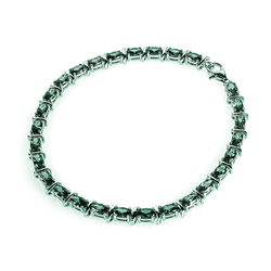 Alexandrite Color Change Sterling Silver Tenis Bracelet