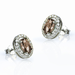 Oval Cut Zultanite Silver Earrings