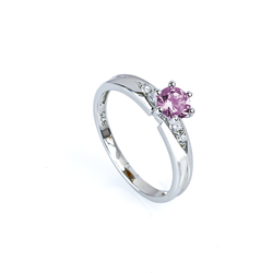 Sterling Silver Solitaire Alexandrite Ring
