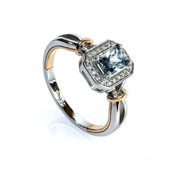 925 Sterling Silver 6 mm x 4 mm Alexandrite Ring
