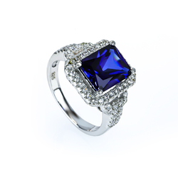Emerald Cut High Quality Sapphire Ring