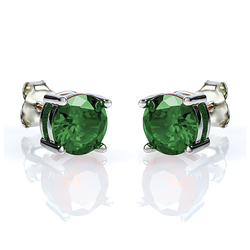 Emerald Stud Earrings