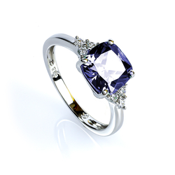 Tanzanite Sterling Silver Ring