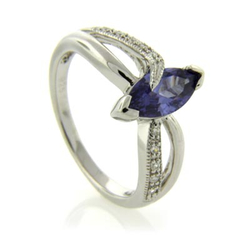 Tanzanite Silver Ring