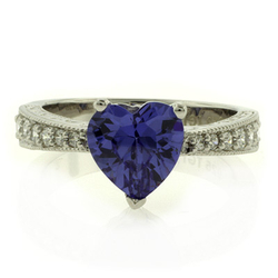 Tanzanite Silver Ring