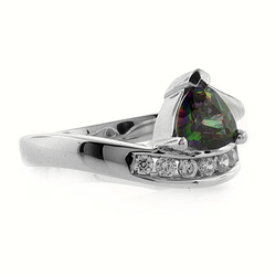 Mystic Topaz Silver Ring Also Called Smoked Topaz