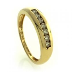 14K Yellow Gold Diamond Ring