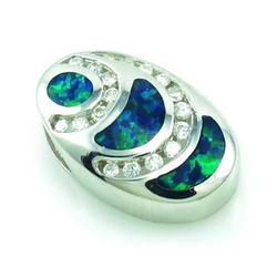 Elegant Australian Opal Pendant