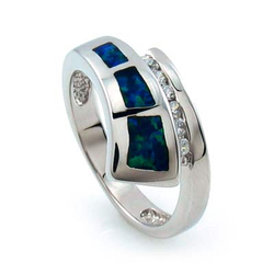 Stylish Australian Opal Ring