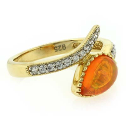 Fire Jelly Opal Jewelery Ring