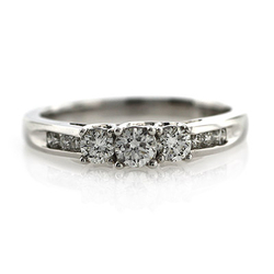 14K White Gold Diamond Ring 0.50 Carat