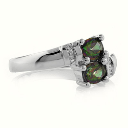 Mystic Topaz Silver Ring Great Price