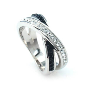 Swarovski Crystals Silver Ring