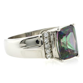 Rainbow Mystic Topaz Gemstone Ring