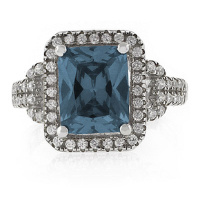 Elegant Emerald Cut Alexandrite Ring
