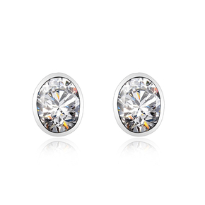 Amazing White Swarovski Crystal Earrings