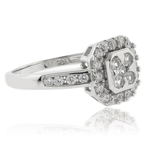 Gorgeous Simulated Diamond Engagement Ring