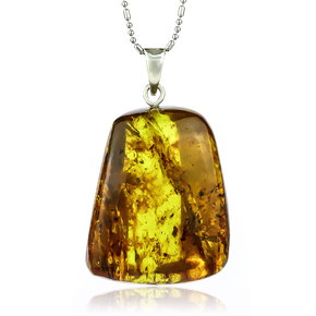 Genuine Natural Amber Pendant From Mexico