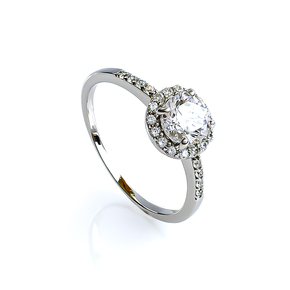 Solitaire 925 Sterling Silver Ring