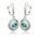 Dangling Alexandrite Sterling Silver Earrings Change Color Stone