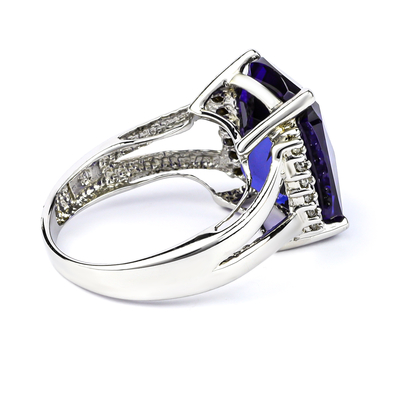 very tanzanite ring silver