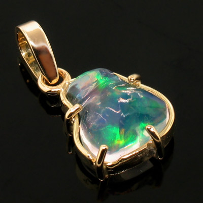 mexican fire opal pendant