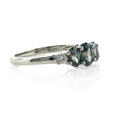 3 Stone Alexandrite Ring