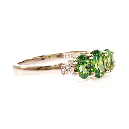 3 Stone Alexandrite Ring