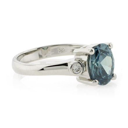 Sterling Silver Solitaire Alexandrite Ring