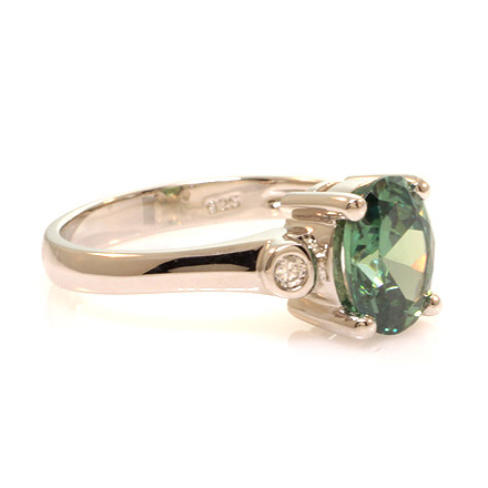 Sterling Silver Solitaire Alexandrite Ring