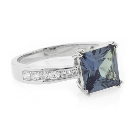 Engagement Alexandrite Silver Ring