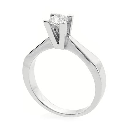 0.38 ct tw Diamond Engagement Ring Setting in 18K White Gold