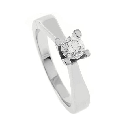 0.38 ct tw Diamond Engagement Ring Setting in 18K White Gold