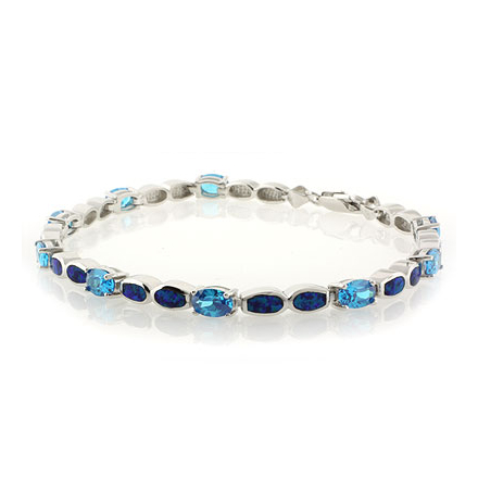 Sapphire and opal cheap bracelet