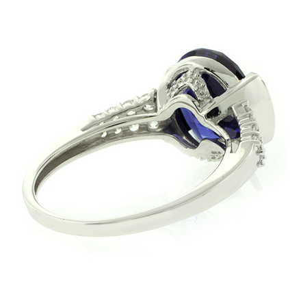 Tanzanite Sterling Silver Quality Ring