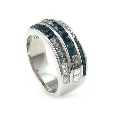 Swarovski Crystals Silver Ring