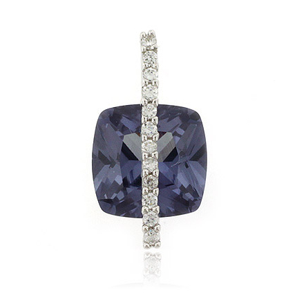 Alexandrite Sterling Silver Charm Pendant