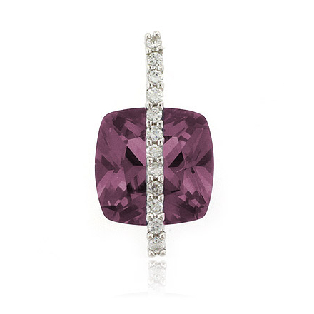 Alexandrite Sterling Silver Charm Pendant