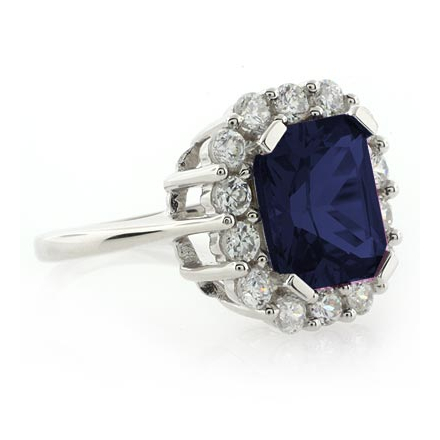 Beautiful Sapphire Silver Ring