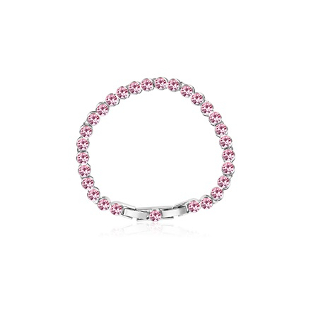 Pink Swarovski crystal Bracelet