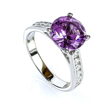 Purple Alexandrite .925 Silver Ring