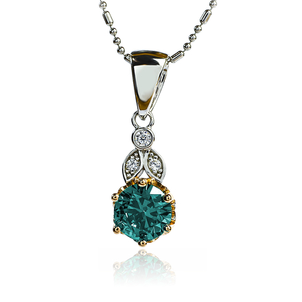 Silver Alexandrite Earrings and Pendant Set