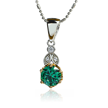 Silver Alexandrite Earrings and Pendant Set