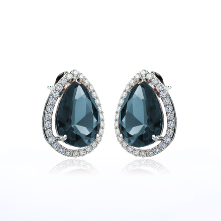 Alexandrite Silver Earrings