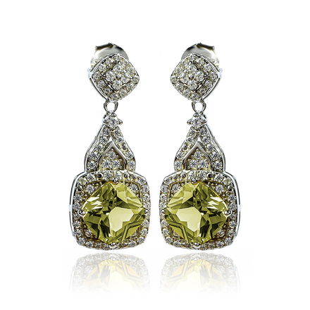 Beautiful Alexandrite Sterling Silver Pendant Earrings Set