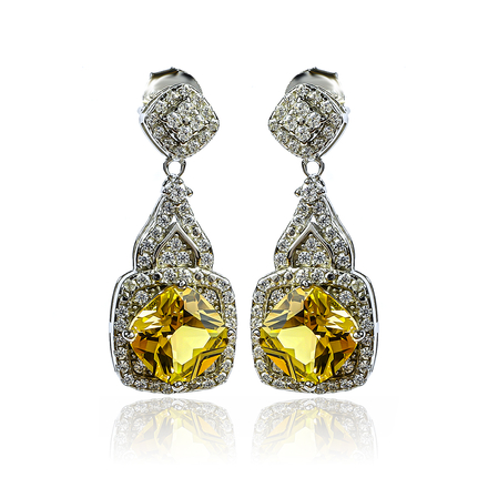 Beautiful Alexandrite Sterling Silver Pendant Earrings Set